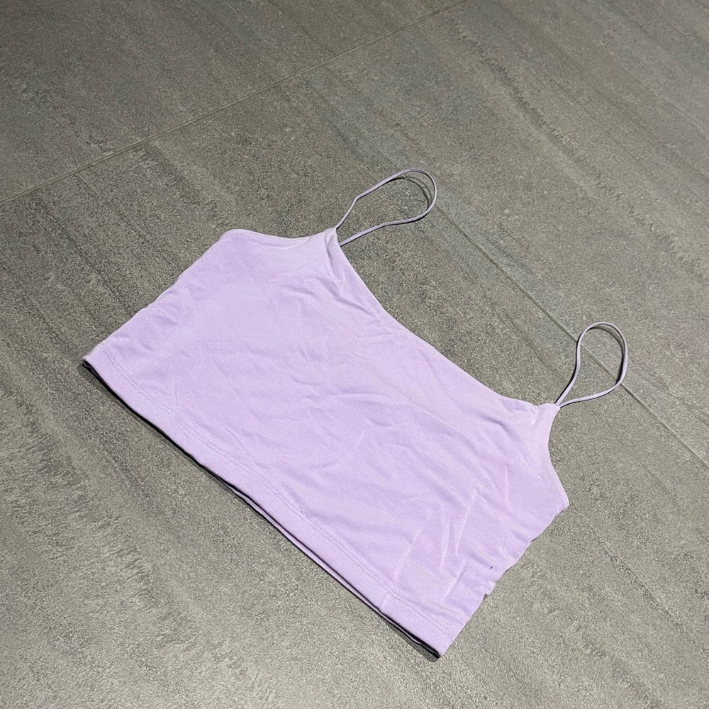 Pastel purple cropped top | size XS